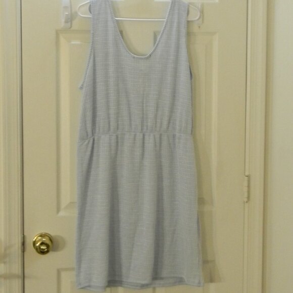 Kreative Content Blue Stripe Jumpsuit Jumper Dress Cover-up Soft 2X/1X NWT - Picture 2 of 10